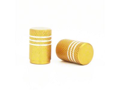 Aluminum Valve Stem Cap; Gold (Universal; Some Adaptation May Be Required)