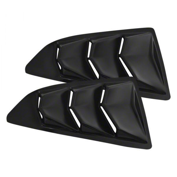 Camaro Bakkdraft Quarter Window Louvers; Matte Black (16-24 Camaro ...