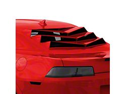 Bakkdraft Quarter Window Louvers; Red Jewel (10-15 Camaro Coupe)