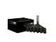 Black Acorn Spline Lug Nuts; M12x1.5; Set of 20 (93-02 Camaro)