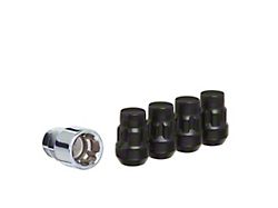 Black Acorn Wheel Locks; M12x1.5; Set of 4 (93-02 Camaro)