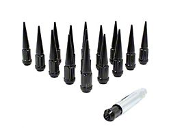 Black Spike Lug Nut Kit; 12mm x 1.5; Set of 20 (93-02 Camaro)