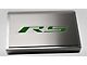 Brushed Fuse Box Cover with RS Top Plate; Green Carbon Fiber (16-24 Camaro LT w/ RS Package)