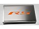 Brushed Fuse Box Cover with RS Top Plate; Orange Carbon Fiber (16-24 Camaro LT w/ RS Package)