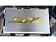 Brushed Fuse Box Cover with SS Top Plate; Yellow Carbon Fiber (16-24 Camaro SS)