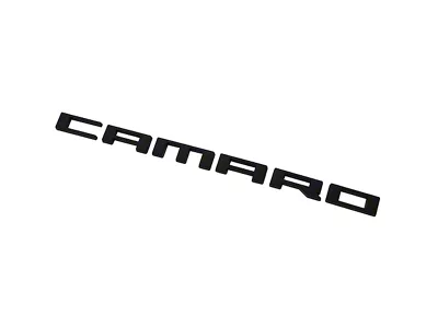 Camaro Logo Front Fender Emblem; Black (10-15 Camaro)