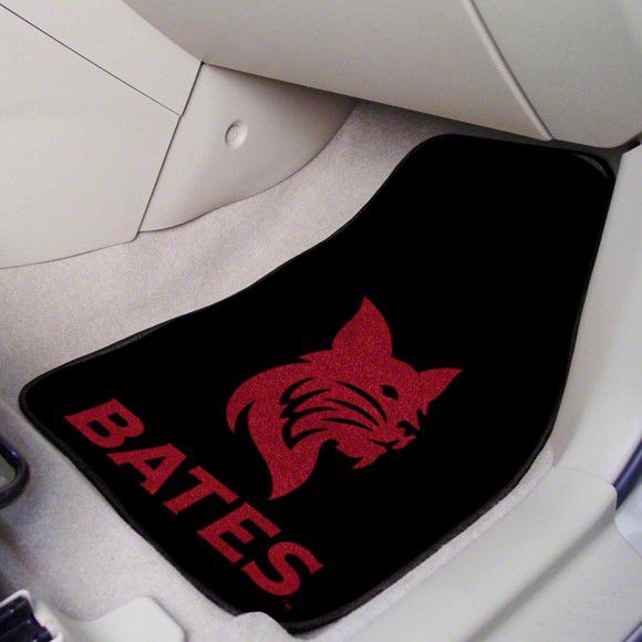 Camaro Carpet Front Floor Mats with Bates College Logo; Black ...