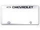 Chevrolet Laser Etched Inverted License Plate Frame; Mirrored (Universal; Some Adaptation May Be Required)