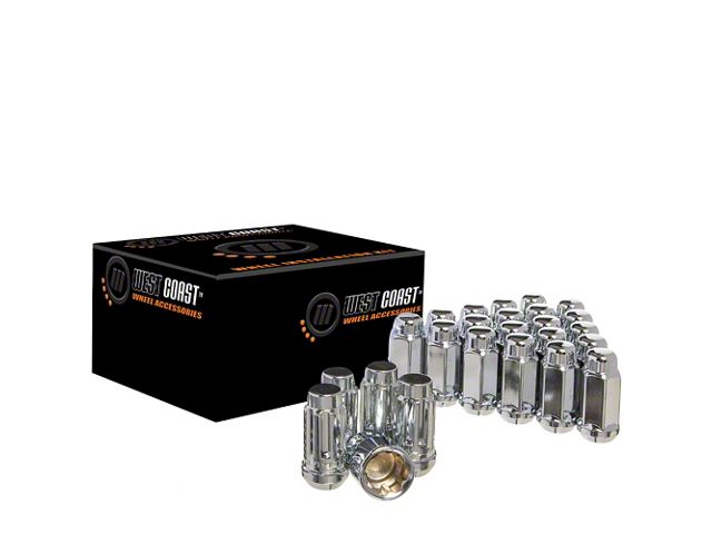 Chrome Acorn Lug Nuts; M14x1.5; Set of 20 (10-24 Camaro)