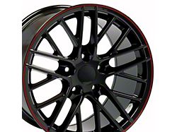 CV08A Gloss Black Wheel; Rear Only; 18x10.5; 56mm Offset (93-02 Camaro)