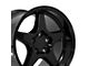 CV44 Hyper Black Machined Wheel; Rear Only; 17x11; 50mm Offset (93-02 Camaro)