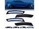 Dynamic LED Side Markers; Blue; Smoked (16-24 Camaro)