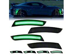 Dynamic LED Side Markers; Green; Smoked (16-24 Camaro)