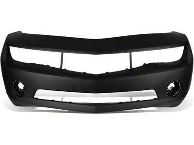 Factory Style Front Bumper Cover with Fog Light Openings; Primed Black (10-13 Camaro LS, LT)