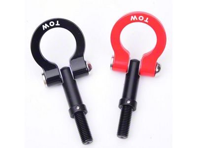 Feather Lite Stealth Tow Hook with Red D-Ring; Front (14-15 Camaro SS, Z/28)