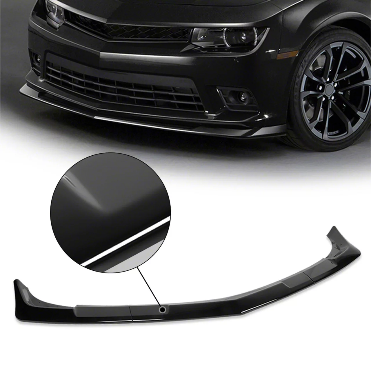 Camaro Front Chin Spoiler; Gloss Black (14-15 Camaro SS, Z/28) - Free ...