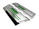 Fuel Rail Cover Overlays with SS Style Top Plates; Green Carbon Fiber (16-24 Camaro SS)