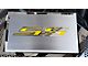 Fuse Box Cover with Brushed SS Top Plate; Yellow Carbon Fiber (16-24 Camaro SS)