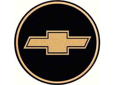 GTA Wheel Center Cap with Bow Tie Logo; Gold and Black (93-02 Camaro)