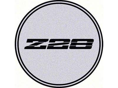 GTA Wheel Center Cap with Z28 Logo; Black and Silver (93-02 Camaro)