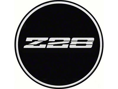 GTA Wheel Center Cap with Z28 Logo; Silver and Black (93-02 Camaro)