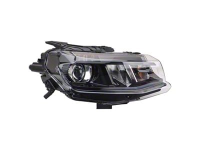 Headlight; Black Housing; Clear Lens; Passenger Side (16-18 Camaro)