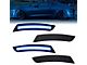 LED Side Markers; Blue; Smoked (16-24 Camaro)