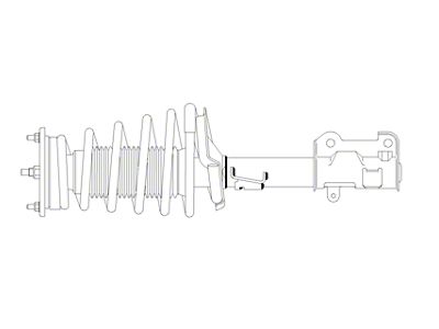 Loaded Strut Assembly; Front Driver Side (16-24 Camaro LT1, SS)