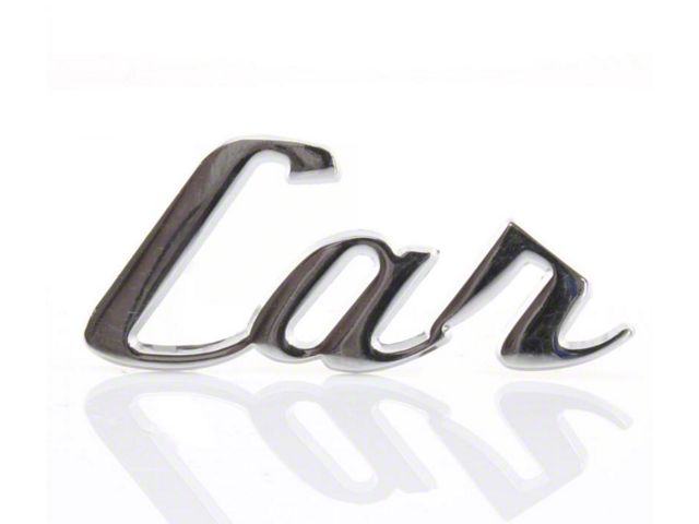 Metal Car Script Emblem; Chrome (Universal; Some Adaptation May Be Required)