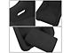 Microfiber Suede Medium Racing Bucket Seats with Seat Sliders; Black (Universal; Some Adaptation May Be Required)