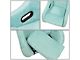 Microfiber Suede Medium Racing Bucket Seats with Seat Sliders; Lake Blue (Universal; Some Adaptation May Be Required)