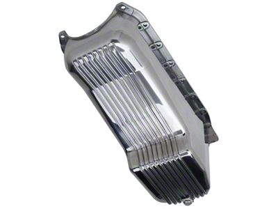 OEM Style Finned Oil Pan; 4-Quart; Polished (93-00 5.7L Camaro)