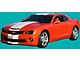 Pace Car Door Decal Kit; Blue/Maroon (2010 Camaro)