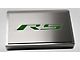 Polished Fuse Box Cover with Brushed RS Top Plate; Green Carbon Fiber (16-24 Camaro LT w/ RS Package)