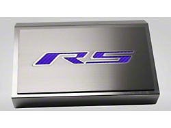 Polished Fuse Box Cover with Brushed RS Top Plate; Purple Carbon Fiber (16-24 Camaro LT w/ RS Package)