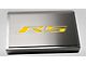 Polished Fuse Box Cover with Brushed RS Top Plate; Yellow Carbon Fiber (16-24 Camaro LT w/ RS Package)