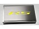 Polished Fuse Box Cover with Brushed RS Top Plate; Yellow Solid (16-24 Camaro LT w/ RS Package)