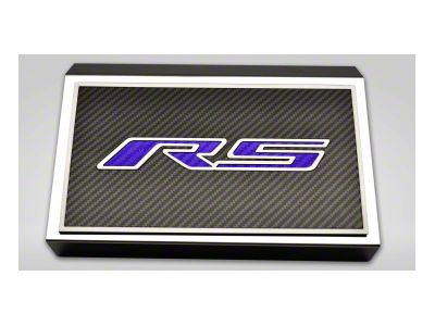 Polished Fuse Box Cover with Carbon Fiber RS Top Plate; Purple Carbon Fiber (16-24 Camaro LT w/ RS Package)