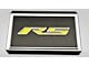 Polished Fuse Box Cover with Carbon Fiber RS Top Plate; Yellow Solid (16-24 Camaro LT w/ RS Package)