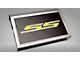 Polished Fuse Box Cover with Carbon Fiber SS Top Plate; Yellow Solid (16-24 Camaro SS)