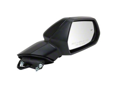 Powered Heated Mirror with Blind Spot; Textured Black; Passenger Side (16-19 Camaro)