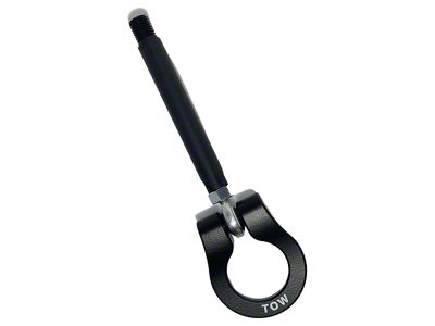 Premium Stealth Tow Hook with Cerakote Black Shaft and Black D-Ring; Front (12-13 Camaro ZL1)