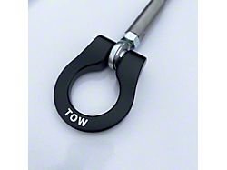 Premium Stealth Tow Hook with Cerakote Black Shaft and Black D-Ring; Front (10-13 Camaro SS)