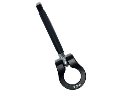 Premium Stealth Tow Hook with Cerakote Black Shaft and Black D-Rings; Front and Rear (16-18 Camaro; 19-24 Camaro SS, ZL1)