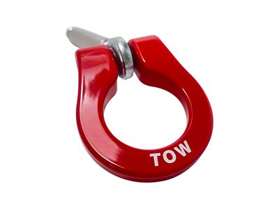 Premium Tow Hook with Black D-Ring; Front (10-15 Camaro LS, LT)