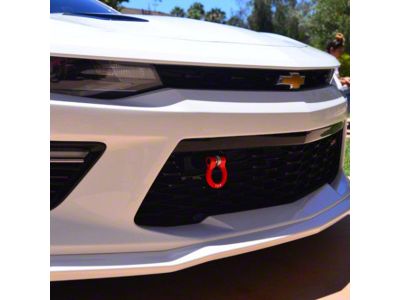 Premium Tow Hook with Paintable D-Ring; Front (16-18 Camaro; 19-24 Camaro SS, ZL1)