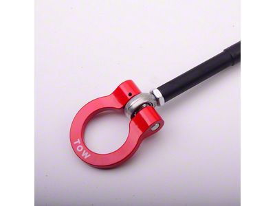 Premium Tow Hook with Red D-Ring; Front (16-18 Camaro; 19-24 Camaro SS, ZL1)