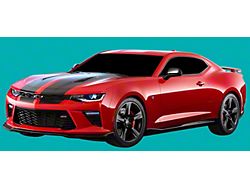 Rally Stripes; Red Hot (16-18 Camaro LS Coupe, LT Coupe)