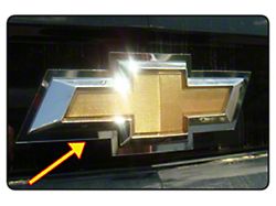 Rear Bowtie Emblem Bezel; Chrome (10-13 Camaro)
