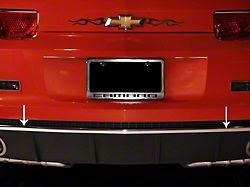 Rear Valance Trim; Molding Chrome Vinyl (10-13 Camaro)